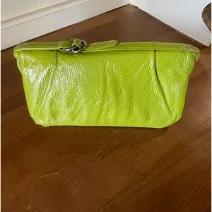 Chartreuse Hobo zipper wallet